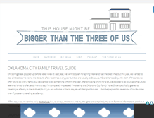 Tablet Screenshot of biggerthanthethreeofus.com